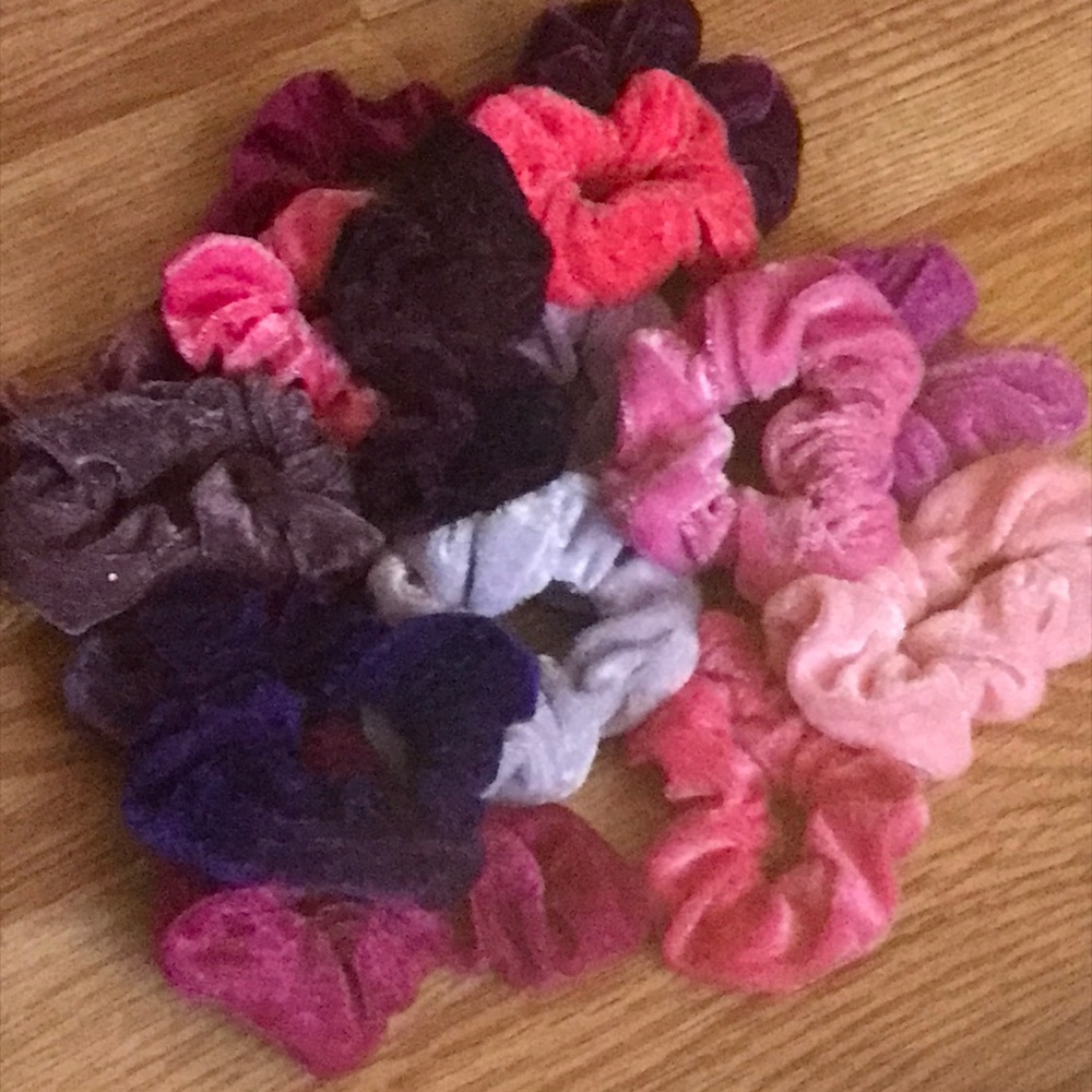 Pink and Purple Scrunchies 16 pack